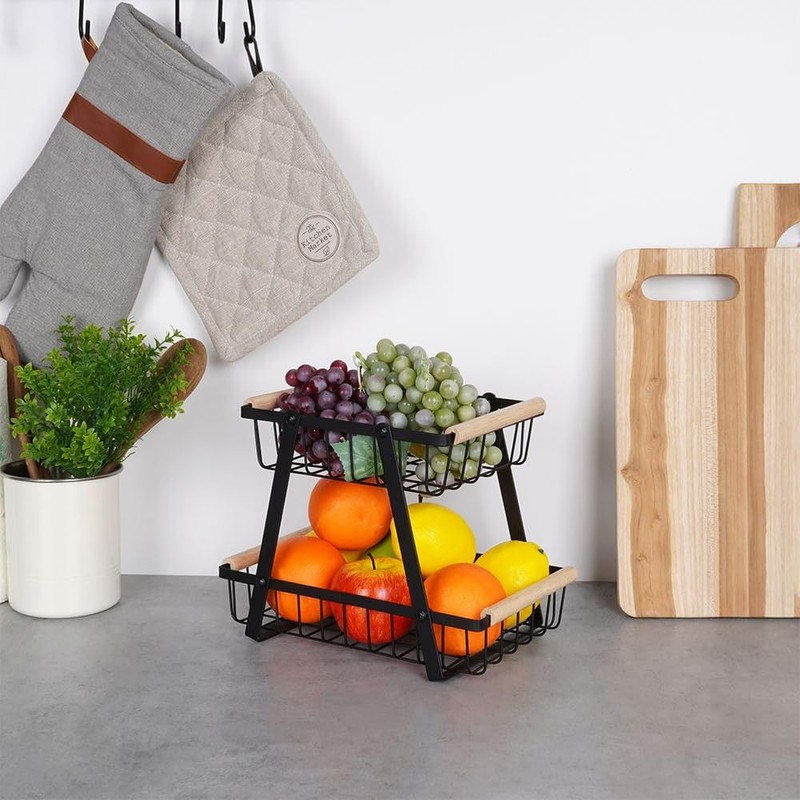 Vilde Storage Basket Fruit Basket Vegetable Basket Metal Basket Wire