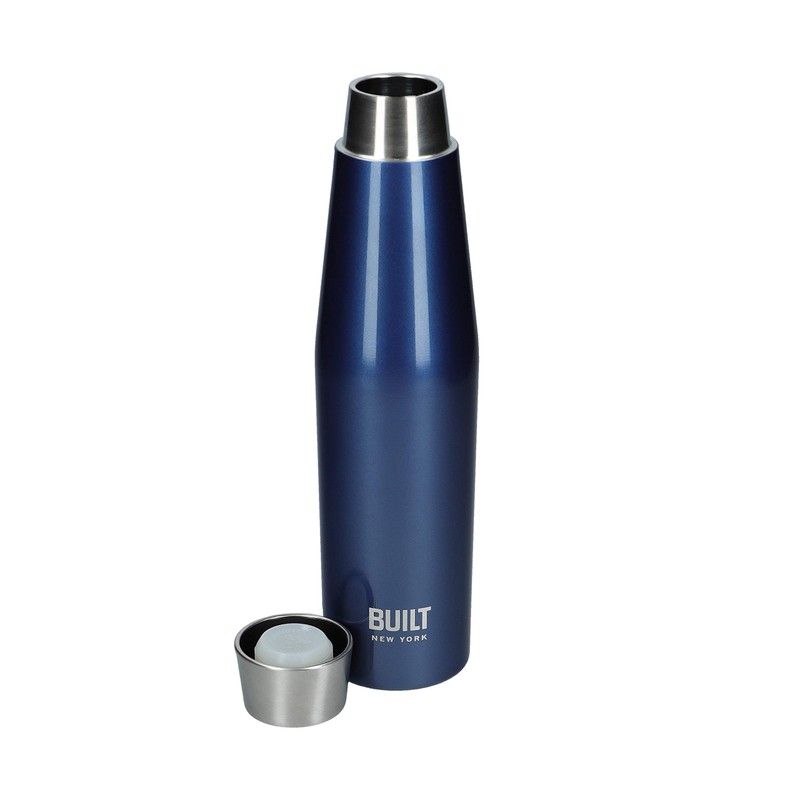 BUILT Perfect Seal, Auslaufsichere Isolierte Wasserflasche, Edelstahl, 540 ml