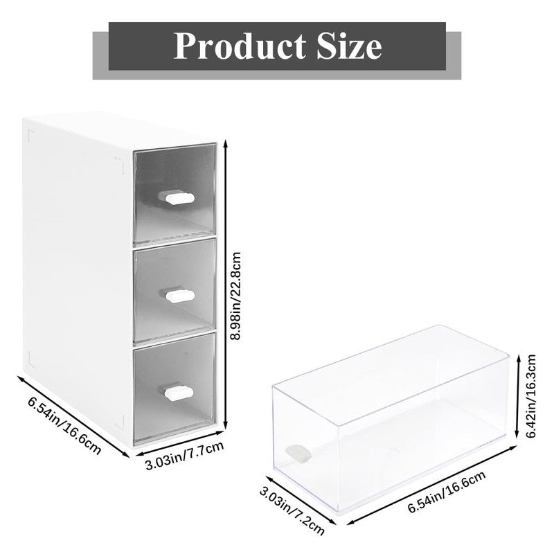 3 Tier Tea Box, Plastic Tea Bag Holder Storage Box,