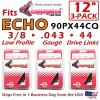 For ECHO COPPERHEAD 12" 3-Pack Chainsaw Chains, 3/8 Low Pro,