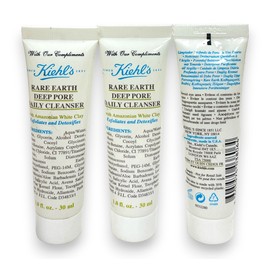 Kiehl's Rare Earth Deep Pore Daily Cleanser (1fl/30ml) Lot Of 3,As Seen In Pics