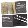 Outanaya 3pcs Stainless Steel Stamp Tweezers for Collecting and Applying