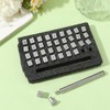 Beebeecraft 1 Set 36Pcs 4.5mm Alloy Leather Stamping Tool Set