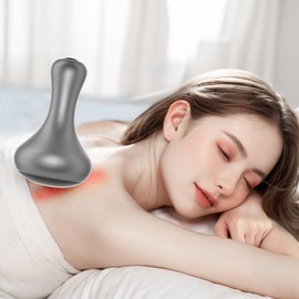 DragonJungle Hot Stones for Massage, Hot Stones Muscle Massage with Warmer, Wireless Natural Bian Stone Electric Gua Sha for Home Spa
