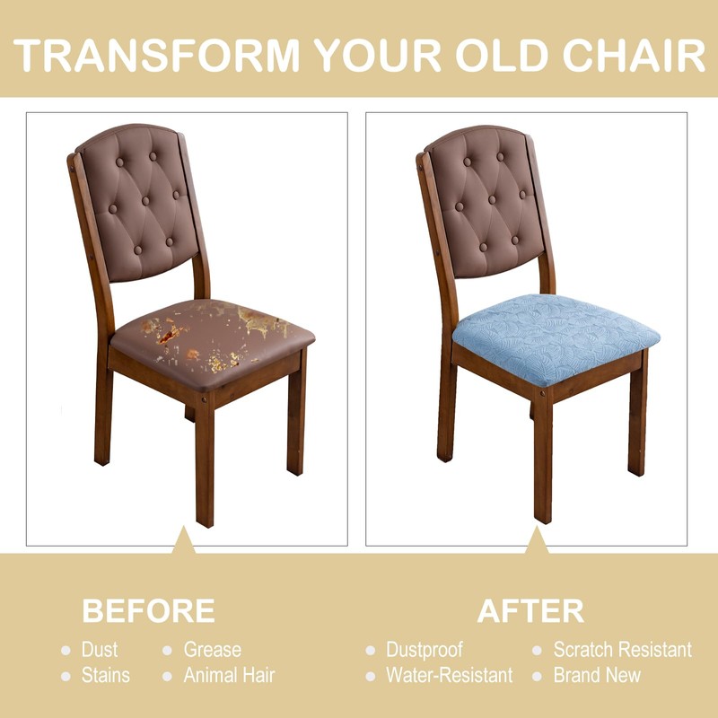 YUEANG Waterproof Seat Cover for Dining Room Chair Seat Covers
