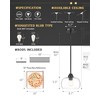 AUTELO Black Pendant Lights Kitchen Island, 1-Light Pendant Lights in