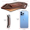 Leather Knife Sheath for Belt Pocket Folding Knife Holder Compact