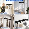 Matte Black Coat Rack Wall Mount - 6 Hooks, Heavy