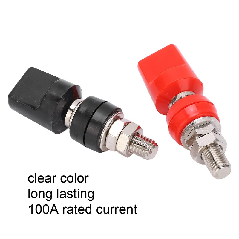 2Pcs Battery Terminal M8 Stud Remote Battery Binding Post with