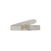 s.Oliver Leather Belt with Pin Buckle, silver