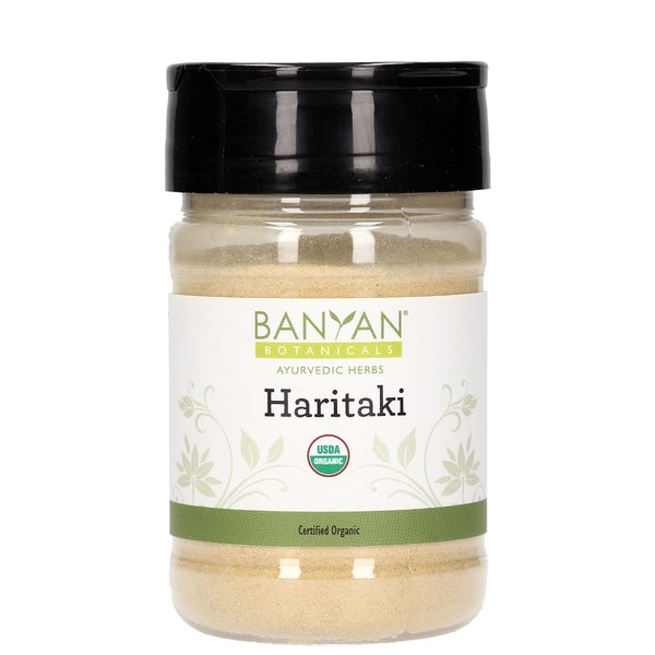 Banyan Botanicals Haritaki Powder – Certified Organic, Spice Jar – Terminalia chebula – for Detoxification & Rejuvenation* – Organic, Vegan, Non-GMO, Gluten Free, Certified Fair for Life Fair Trade
