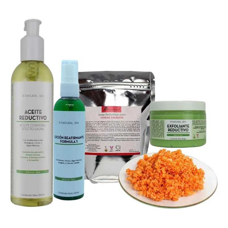 B Natural Spa Kit Vendas Calientes con Aceite Reductivo Efecto