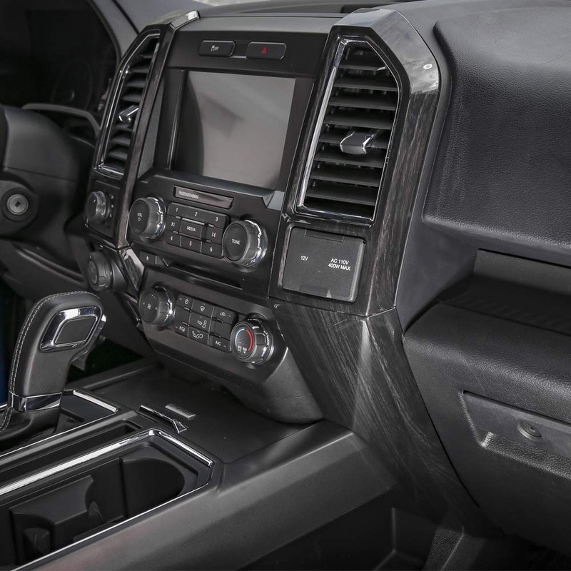 JeCar for F150 Black Wood Grain Interior Trim Kits for