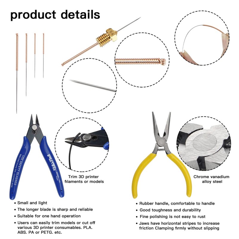 Imdinnogo BCZAMD 39Pcs 3D Printer Tools Kit Includes Resin Removal