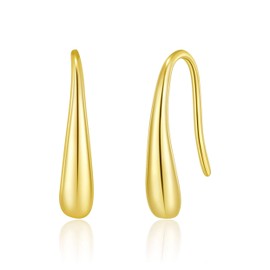 Philip Jones Gold Plated Sterling Silver Teardrop Earrings