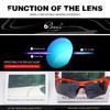 Bevi Polarized Sports Sunglasses for Men Women Baseball Running Cycling