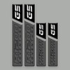 Resin reflective stickers for side cases, aluminium R 1200 GS Adventure ATR-006
