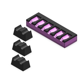 3D Tool Trays MagAttach Socket Extension Organizers (1/4", Pink/Black)