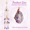 Amethyst Crystal Suncatcher - Dreamsum Hanging Gold Plated Garden Sun