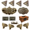 Mou Jewelry Box Antique Lock Hinges Handle Box Corner Protector