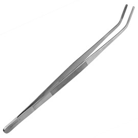 May - Terrarium Tweezers 30 cm Long - Feeding Tweezers - Feeding Tongs - Curved Design - Stainless Steel