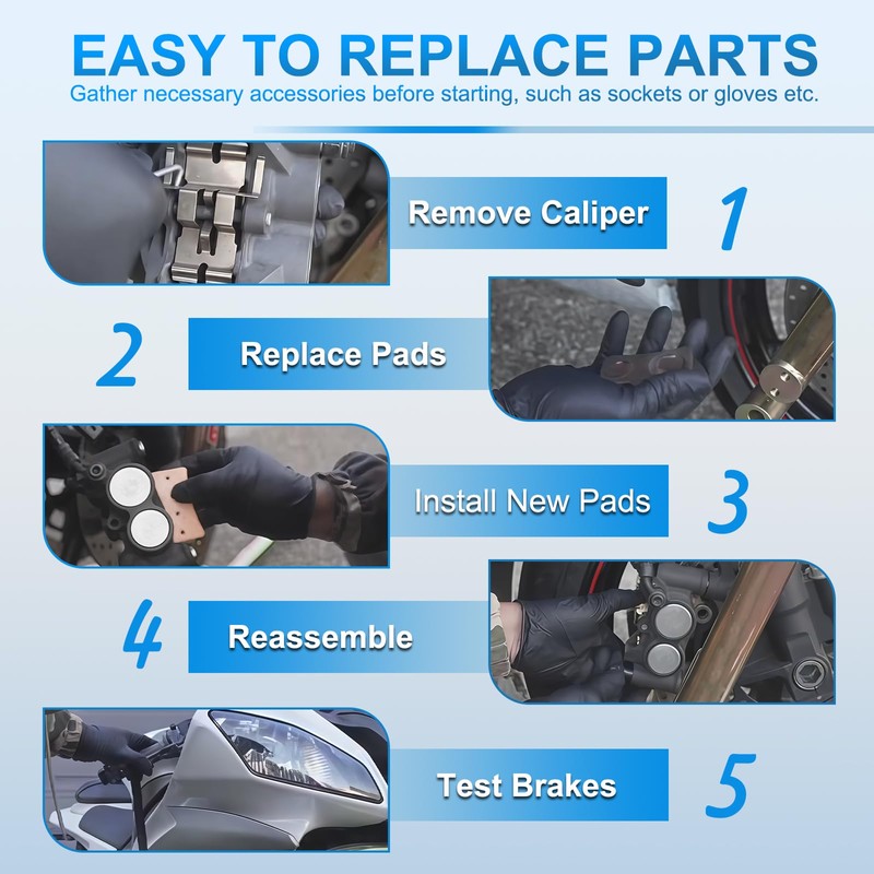 Pastillas de freno de cerámica compatibles con Kawasaki VN 1500