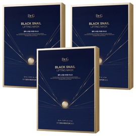 Dr. G Black Snail Lifting Mask, 5 packs, 3 pieces / 닥터지 블랙 스네일 리프팅 마스크, 5개입, 3개