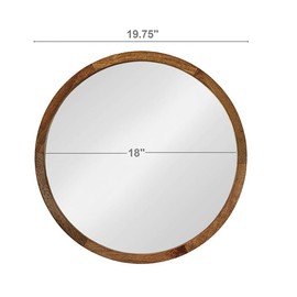 TREATLIFE HOME Stylish and 20" Wall Mirror with Wooden Frame for Any Room