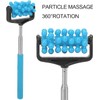 Telescopic Portable Muscle Roller Blue- Non-Slip Grip Massager with Adjustable