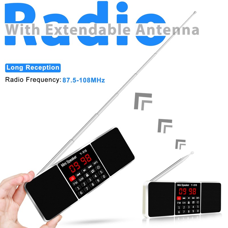 LEFON Multifunction Digital FM Radio Media Speaker MP3 Music Player