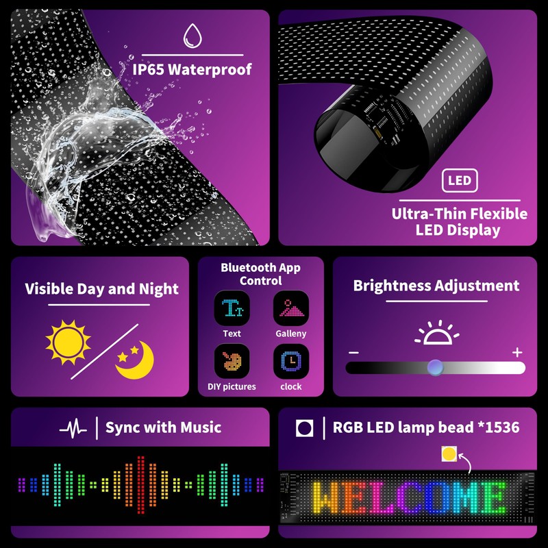 Devil Eyes Light for Cars, 23.4"x4.7" LED Eyes For Car