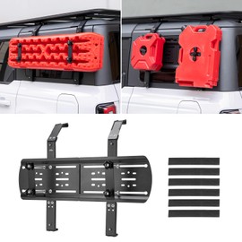 JOYTUTUS Rear Window Storage Molle Panel Kit for Bronco 4-Door | No-Drill Cargo Rack for Recovery Traction Boards Gas Can Shovel Mount | Heavy-Duty Scratch-Resistant Design