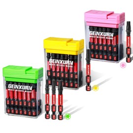 Geinxurn Impact Torx Screwdriver Bits Set,45 Pcs Magnetic (T10/T15/T20/T25/T30) S2 Steel Multi Star Driver Bits with Storage Colorful Box