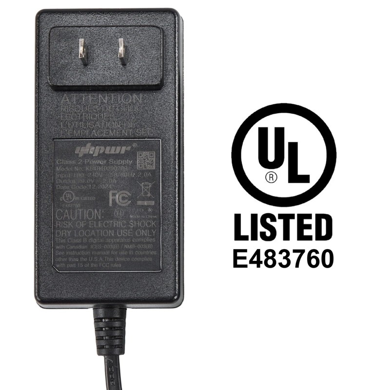 Hommoat Recliner 29V 2A Wall Mount Power Supply, Model 290200