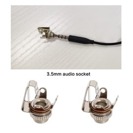 ECSiNG 8PCS 3.5mm Female Sockets Chassis Panel Mount Jack Mono with Gasket and Nut Solder Type for Audio Electric Guitars Speakers Foot Switch Bass Fender