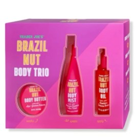 Trader Joe's NEW Boxed TRADER JOES 2024 Brazil Nut Body Trio Gift Set Butter Mist Body Oil LI