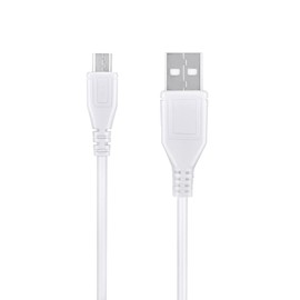 Jantoy 5ft White Micro USB Cable Charger Cord Lead for Jabra Elite 65t Earbuds Charging Case Power Cord