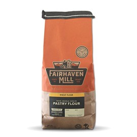 Fairhaven Mill Premium Whole Grain Pastry Flour - Low Protein, Rich in Fiber - Perfect for Delicate Pastries, Pies, Cakes - 5 lbs Bag - 8503