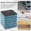 6Pcs Anti-Vibration Pads,4"x4" High Density Rubber Shock Absorbing Washer Pads,Non-Skid