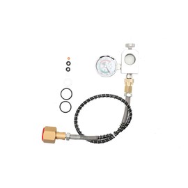 QAVODB Adapter High Pressure Hose 50 cm Pipe Type, 22 mm Pipe Diameter, 1500 PSI for Larger CO2 Bottles, Suitable for Water Carbonator CO2 Hose Transfer for Grohe Blue Home