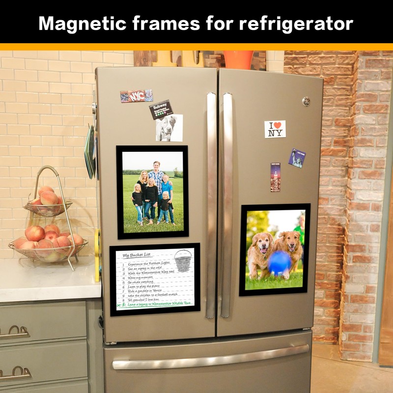 VAIIGO A4 Magnetic Sign Holder for Fridge, 10Pack Magnetic Display