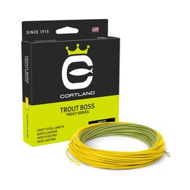 Cortland Trout Boss HTx Floating Fly Line - Green/Yellow (WF2F)