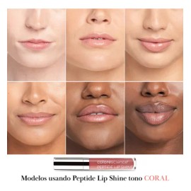 Colorescience Lip Shine | Lip Gloss De Colágeno | Tono Coral