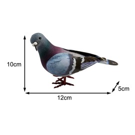 Simulation Foam Pigeon Model,Artificial Imitation Animal Fake Pigeon Home Garden Ornament Miniature Decoration (Color:Random)