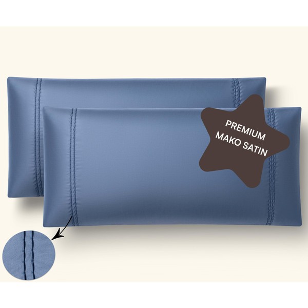 Amqua SORA Mako Satin Pillowcase 40 x 80 cm, Cotton