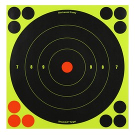 Birchwood Casey Shoot-N-C Bull's Eye Target (8-Inch) Pack of 6 with 72 Pasters