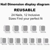 JUSTOTRY 24 Pcs Grey Solid Short False Nails Square Pattern,Glossy