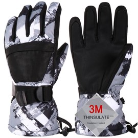Pnosnesy Ski Gloves, Warmest Waterproof and Breathable Snow Gloves for Cold Weather, Fits Both Men & Women,for Parent Child Outdoor