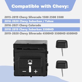 84108373 Trailer Brake Control Switch Fits for 2014-2021 Chevy Colorado Silverado Suburban GMC Canyon Sierra Yukon Replace Part Number 23145874 601226