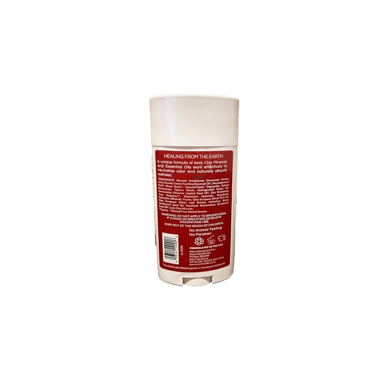 Zion Health Zionhealth Clay Deodorant Original Extra Strength Protection, Bold,